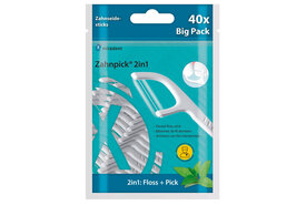 Miradent Tandenstoker met Floss 2-in-1 Mint | 40 stuks