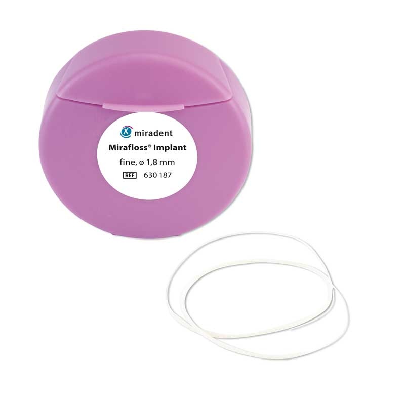 Miradent Flosdraad Mirafloss Implant Fijn | 0,8 mm