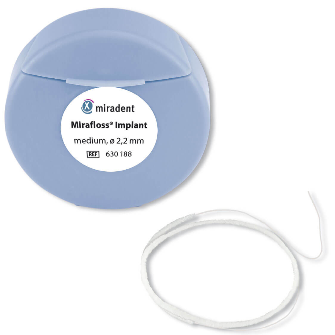 Miradent Flosdraad Mirafloss Implant Medium | 2,2 mm