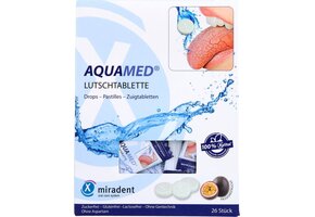 Miradent Aquamed Zuigtabletten tegen Droge Mond Passievrucht – 26 stuks