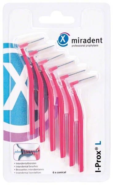 Miradent Interdentale Borstels I-Prox L 0,4 mm Roze | 6 stuks