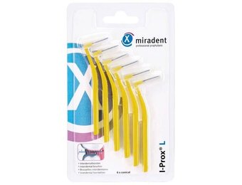 Miradent Interdentale Borstels I-Prox L 0,5 mm Geel | 6 stuks