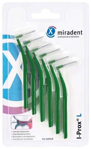 Miradent Interdentale Borstels I-Prox L 0,7 mm Groen | 6 stuks