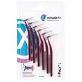 Miradent Interdentale Borstels I-Prox L 0,8–1,0 mm Bordeaux | 6 stuks