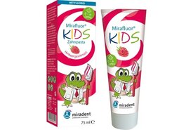 Miradent Mirafluor Kids Tandpasta Framboos | 0-6 jaar | 75 ml