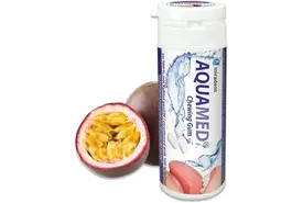 Miradent Kauwgom Aquamed | tegen Droge Mond Passievrucht | 30 stuks