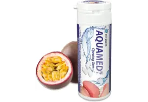 Miradent Kauwgom Aquamed | tegen Droge Mond Passievrucht | 30 stuks