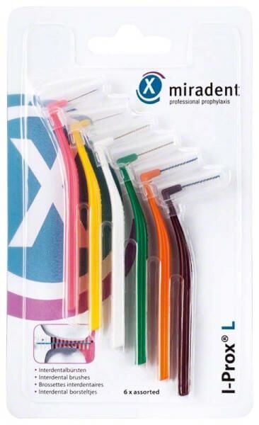 Miradent Interdentale Borstels I-Prox L Assorti | 6 stuks