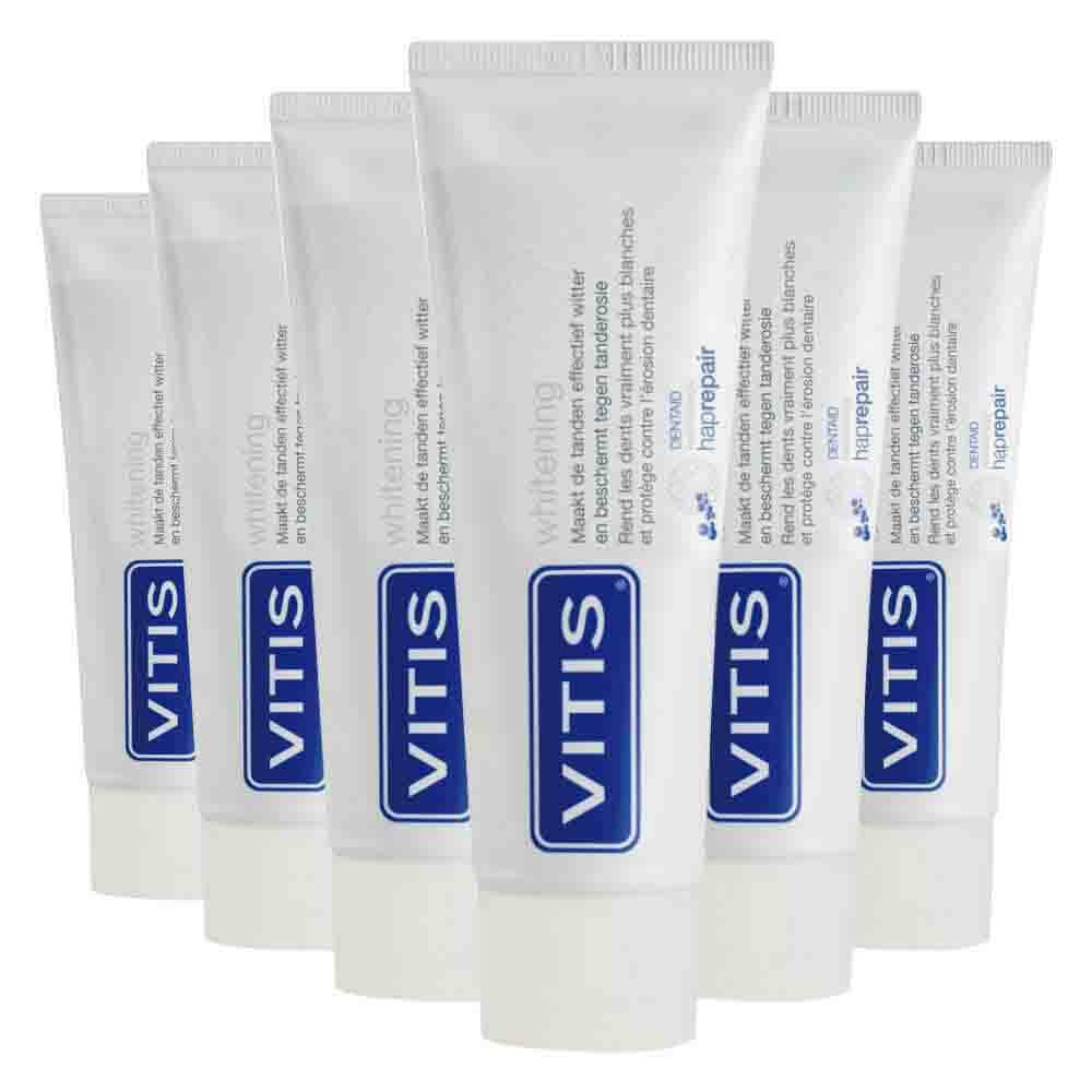 Vitis Tandpasta Whitening | 6 x 75 ml