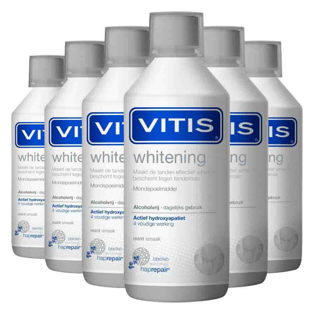 Vitis Mondspoelmiddel Whitening | 6 x 500 ml