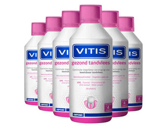 Vitis Mondspoelmiddel Gezond Tandvlees | 6 x 500 ml