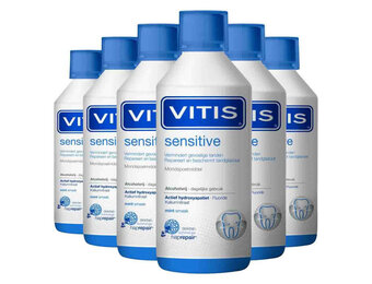 Vitis Mondspoelmiddel Sensitive | 6 x 500 ml