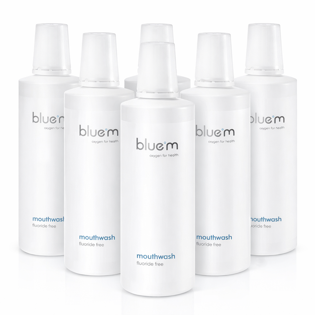 BlueM Mondwater met Actieve Zuurstof | 6 x 500 ml