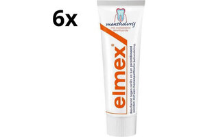 Elmex Tandpasta Anti-Cariës Mentholvrij | 6 x 75 ml