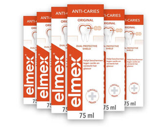 Elmex Tandpasta Anti-Cariës Original | 6 x 75 ml