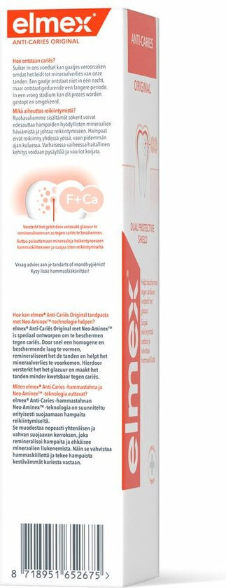 Elmex Tandpasta Anti-Cariës Original | 6 x 75 ml