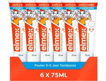 Elmex Tandpasta Peuter 0-5 Jaar Tandpasta | 6 x 75 ml
