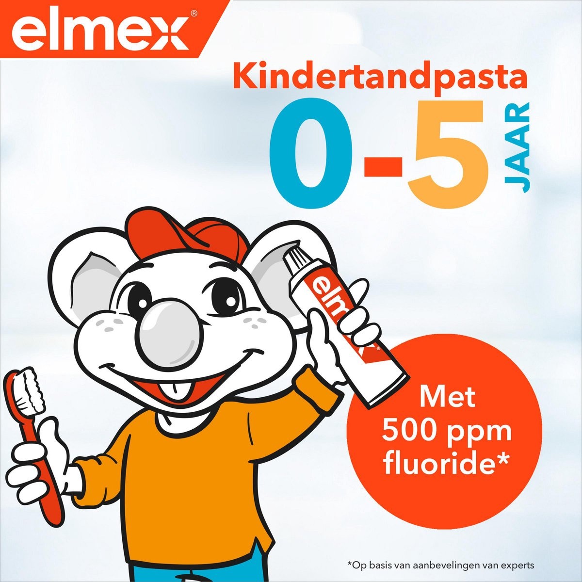 Elmex Tandpasta Peuter 0-5 Jaar Tandpasta | 6 x 75 ml