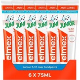 Elmex Tandpasta Junior 5-12 Jaar Tandpasta | 6 x 75 ml
