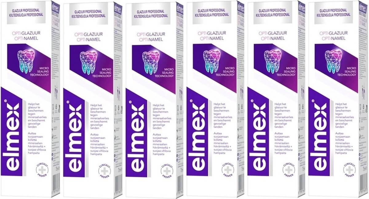 Elmex Tandpasta Anti-Cariës Glazuur Protection | 6 x 75 ml