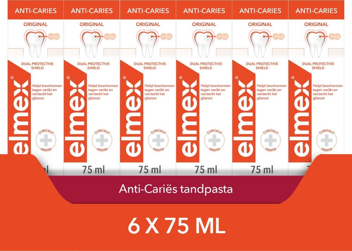 Elmex Tandpasta Anti-Cariës Professional | 6 x 75 ml
