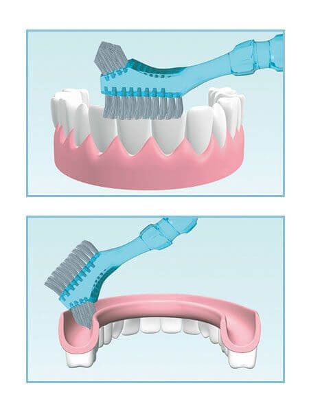 Miradent Protheseborstel Protho Brush De Luxe | Roze