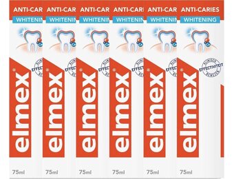 Elmex Tandpasta Anti-Cariës Whitening  | 6 x 75 ml