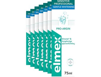 Elmex Tandpasta Sensitive Gentle Whitening | 6 x 75 ml