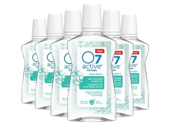 O7 Active Mondspoelmiddel Mild Minty | 6 x 500 ml