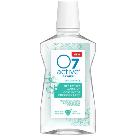 O7 Active Mondspoelmiddel Mild Minty | 6 x 500 ml