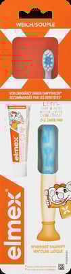 Elmex Leertandenborstel 0-2 Jaar + 12 ml Tandpasta - 4 stuks