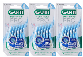 GUM Soft-Picks PRO Small | 3 x 60 stuks | Voordeelverpakking