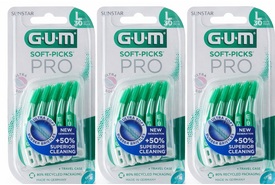 GUM Soft Picks Advanced PRO Large | 3 x 30 stuks | Voordeelverpakking
