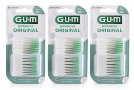 GUM Soft-Picks Original Regular / Medium | 3 x 50 stuks