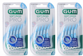 GUM Soft-Picks PRO Small | 3 x 30 stuks | Voordeelverpakking