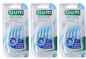 GUM Soft-Picks PRO Small | 3 x 30 stuks | Voordeelverpakking
