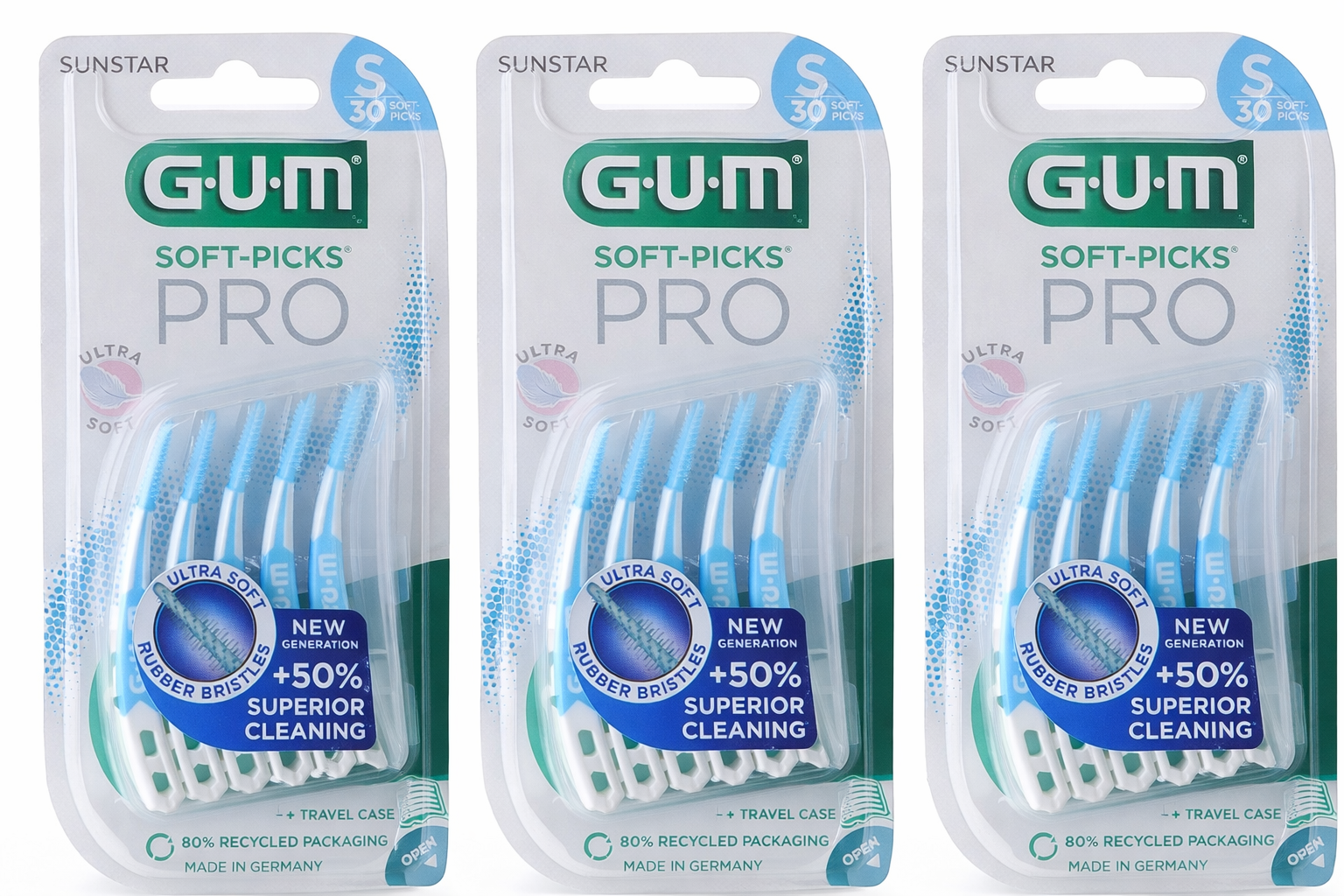 GUM Soft-Picks PRO Small | 3 x 30 stuks | Voordeelverpakking