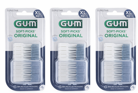 GUM Soft-Picks Original X-Large | 3 x 40 stuks | Voordeelverpakking