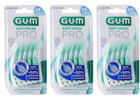 GUM Soft-Picks PRO Medium | 3 x 30 stuks | Voordeelverpakking