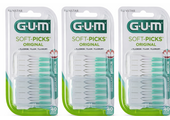 GUM Soft-Picks Original Regular / Medium | 3 x 40 stuks | Voordeelverpakking