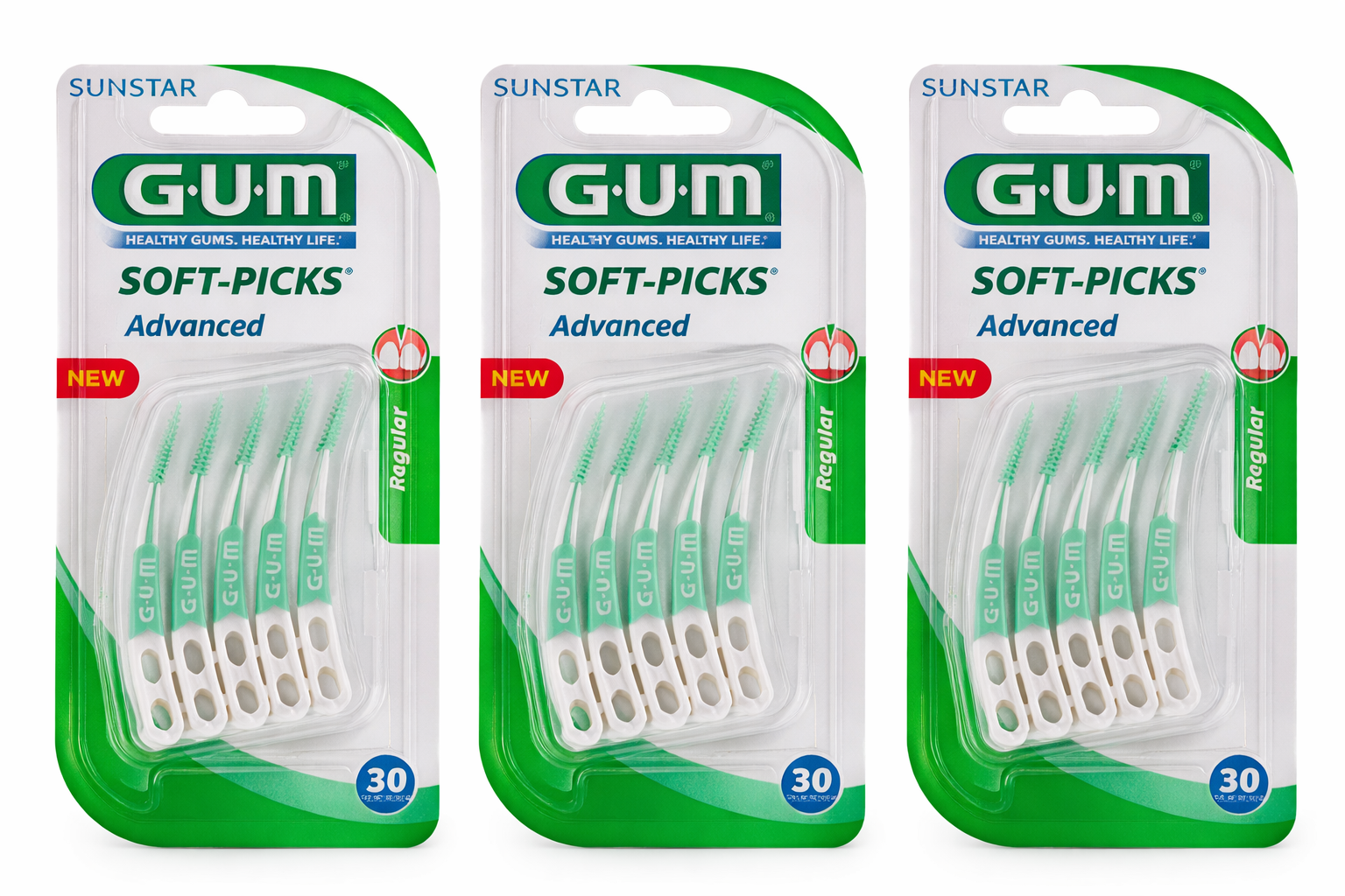 UM Soft-Picks Advanced Regular / Medium 3 x 30 stuks | Oude Variant