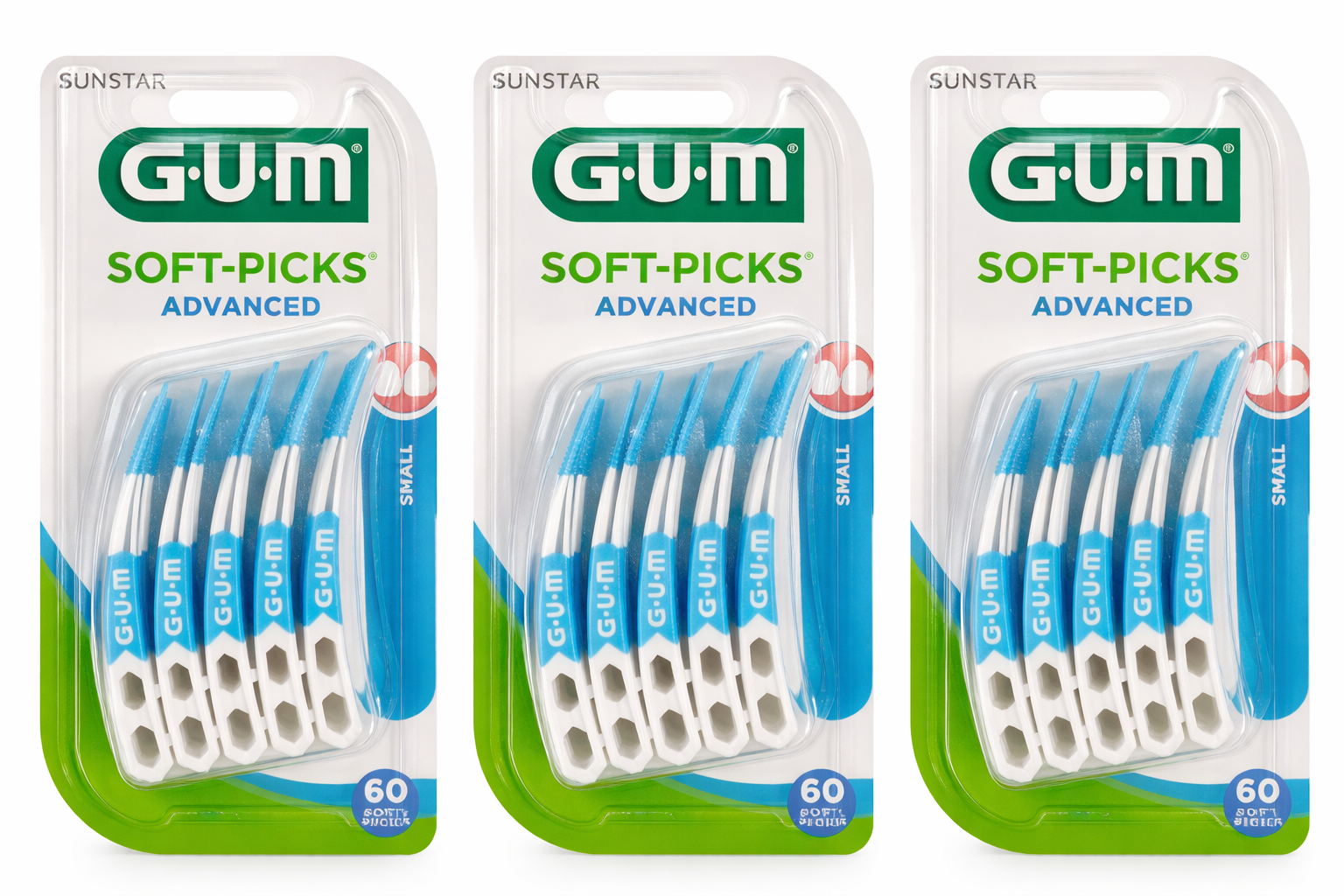 GUM  Soft-Picks Advanced Small | 3 x 60 stuks