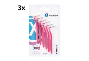 Miradent Interdentale Borstels I-Prox L 0,4 mm Roze 3x 6 stuks