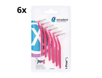 Miradent Interdentale Borstels I-Prox L 0,4 mm Roze 6x 6 stuks