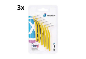 Miradent Interdentale Borstels I-Prox L 0,5 mm Geel 3x 6 stuks