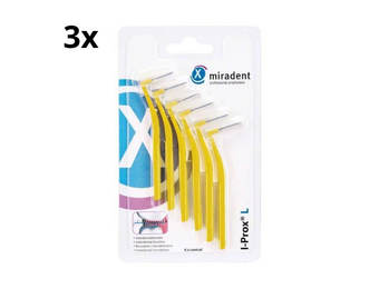 Miradent Interdentale Borstels I-Prox L 0,5 mm Geel 3x 6 stuks