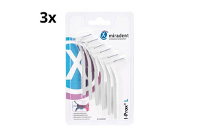 Miradent Interdentale Borstels I-Prox L 0,6 mm Wit 3x 6 stuks