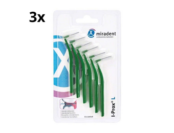 Miradent Interdentale Borstels I-Prox L 0,7 mm Groen 3x 6 stuks