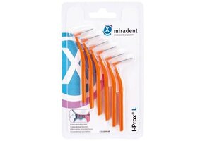 Miradent Interdentale Borstels I-Prox L 0,8 mm Conical Oranje | 6 stuks