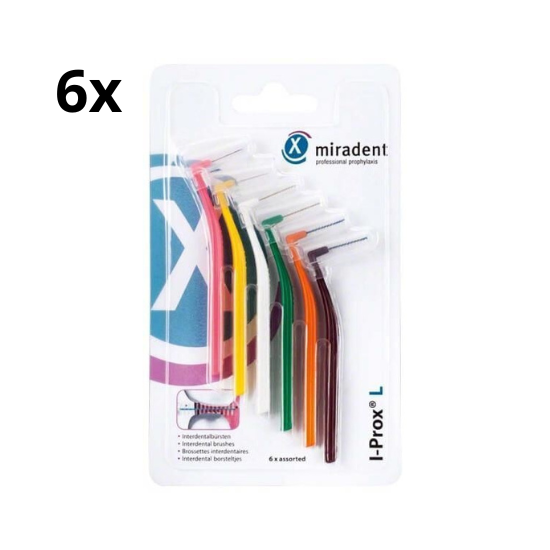 Miradent Interdentale Borstels I-Prox L Assorti 6x 6 stuks